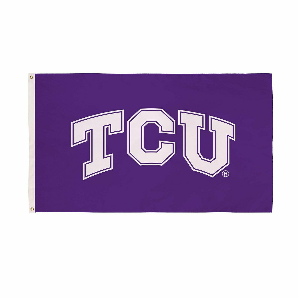 Texas Christian University Single Sided Flag w/ 2 Grommets, 3'x5', Collegiate, Home