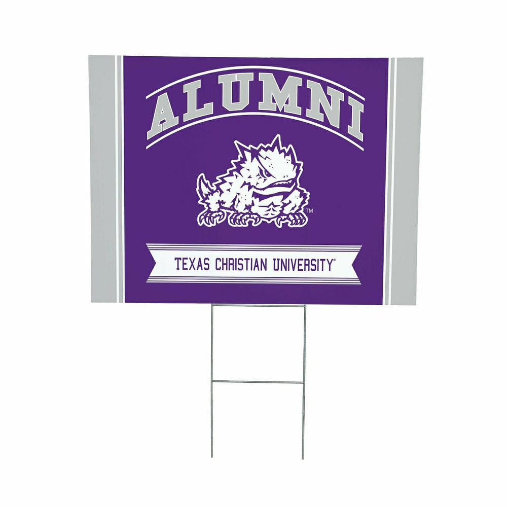Texas Christian University Coroplast Yard Sign Alumni, Collegiate, Home