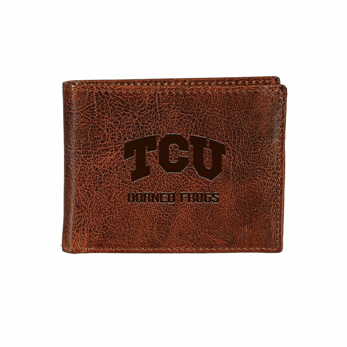 Texas Christian University, Embossed 100% Genuine Tumbled Leather Pass, Collegiate, Home