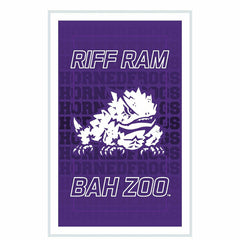 Texas Christian University College Rectangle Neolite LED Decor, Collegiate, Home