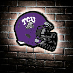 LED Wall Decor, Helmet, Texas Christian University, Collegiate, Home