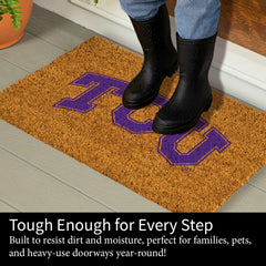 Coir Mat, 16"x28", Texas Christian University, Collegiate