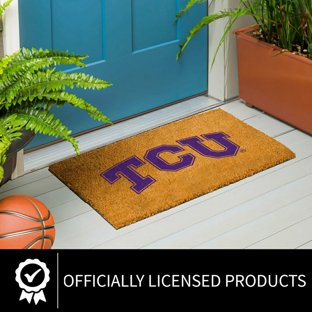 Coir Mat, 16"x28", Texas Christian University, Collegiate