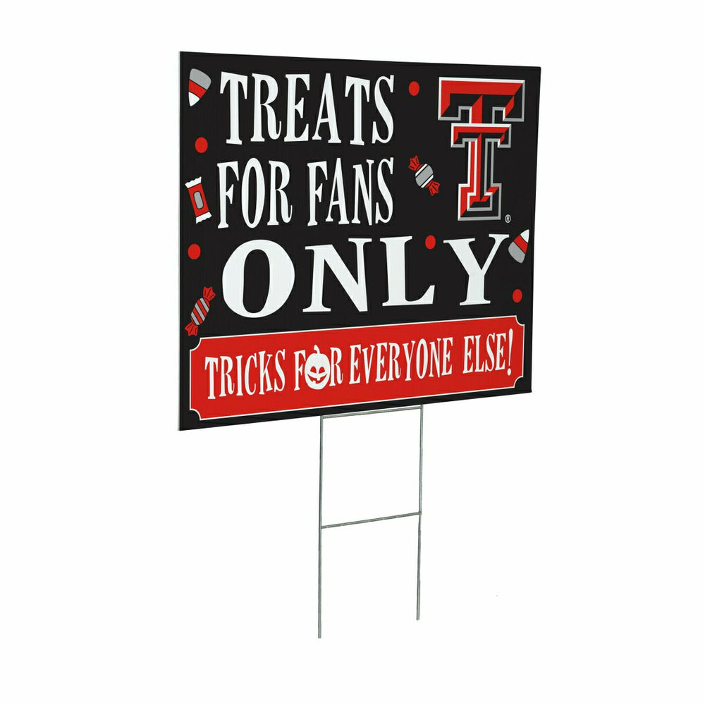 Texas Tech University Yard Sign, Halloween Treats for Fans, Collegiate, Home