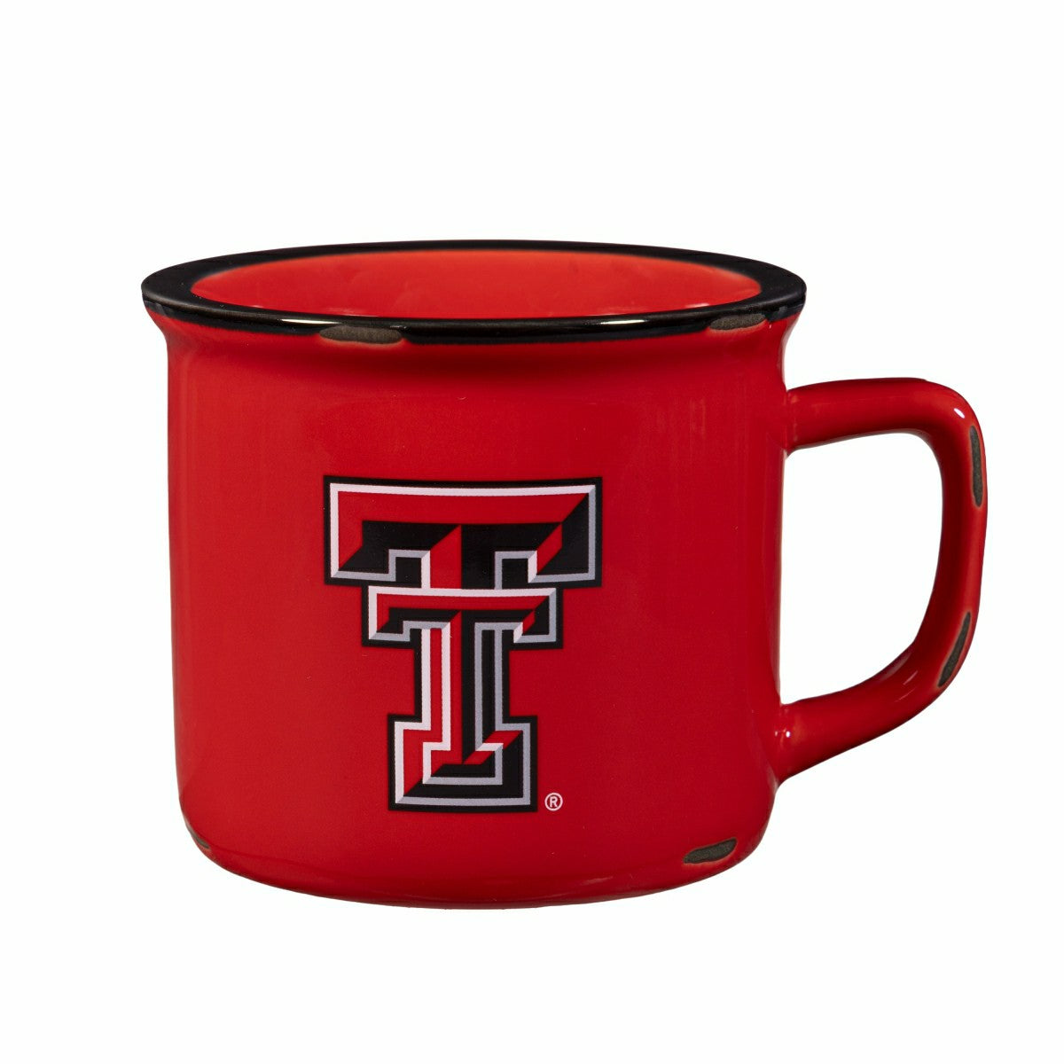 Texas Tech University Ceramic Camp Cup with Enamel Finish, 14oz, Collegiate, Home