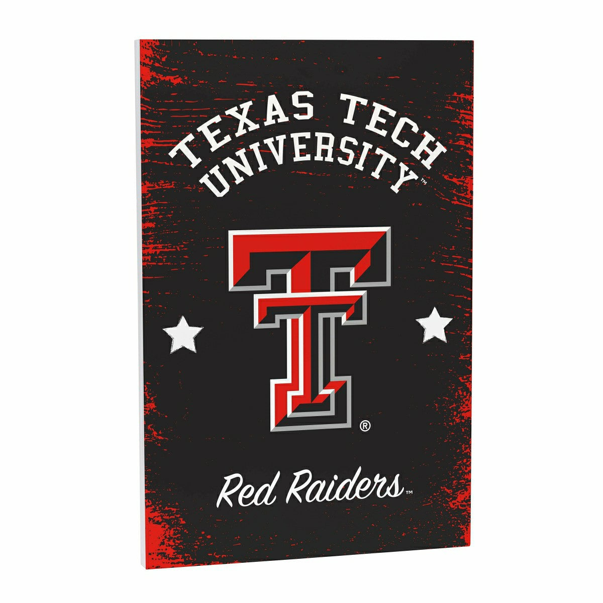 Texas Tech University Wood Wall Sign, 16x24, Collegiate, Home