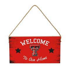 Texas Tech University Wood Wall Sign, 6x11, Collegiate, Home