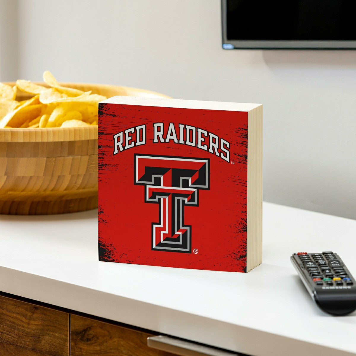 Texas Tech University Plock, Down Home Fans, 6x6, Collegiate, Home