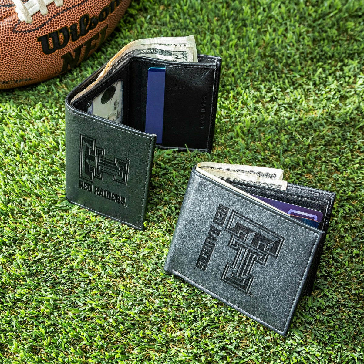 Texas Tech University, Bi-Fold and Tri-Fold Wallet Gift Set, Black, Collegiate, Home