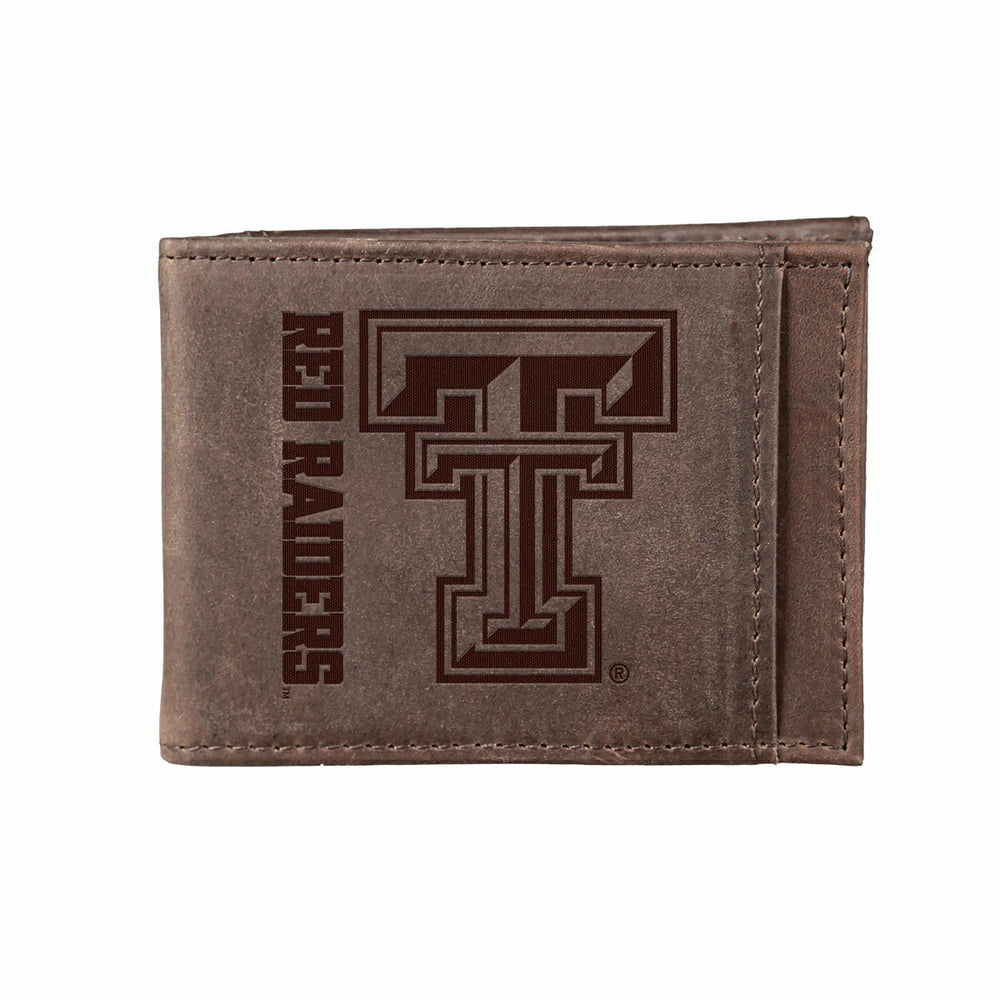 Front Pocket Wallet w/ RFID Blocking, Texas Tech University, Brown, Collegiate, Home