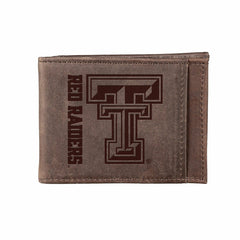 Front Pocket Wallet w/ RFID Blocking, Texas Tech University, Brown, Collegiate, Home