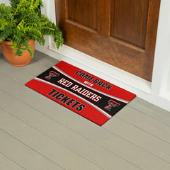 28" x 16" PVC Trapper Mat, Come Back with Tickets, Texas Tech Universi, Collegiate