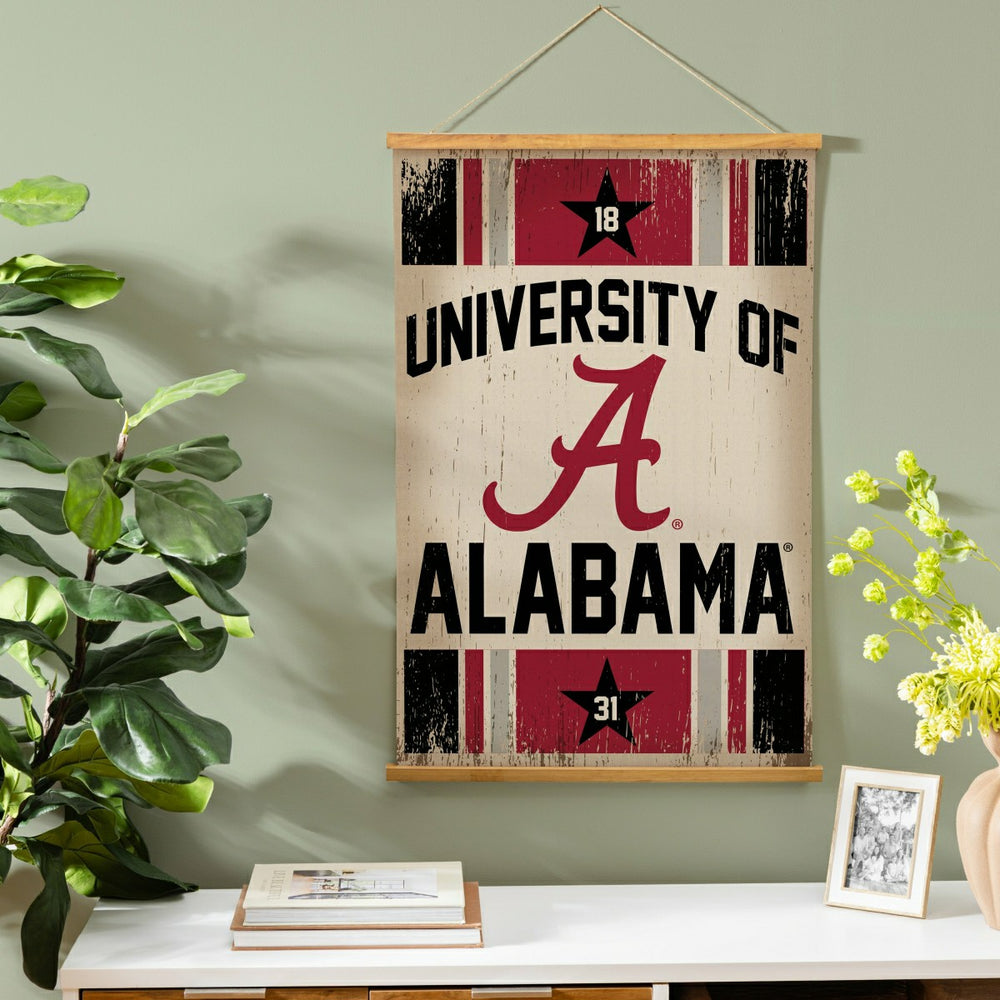 University of Alabama, Canvas Wall Tapestry, Medium, 36x24, Collegiate, Home