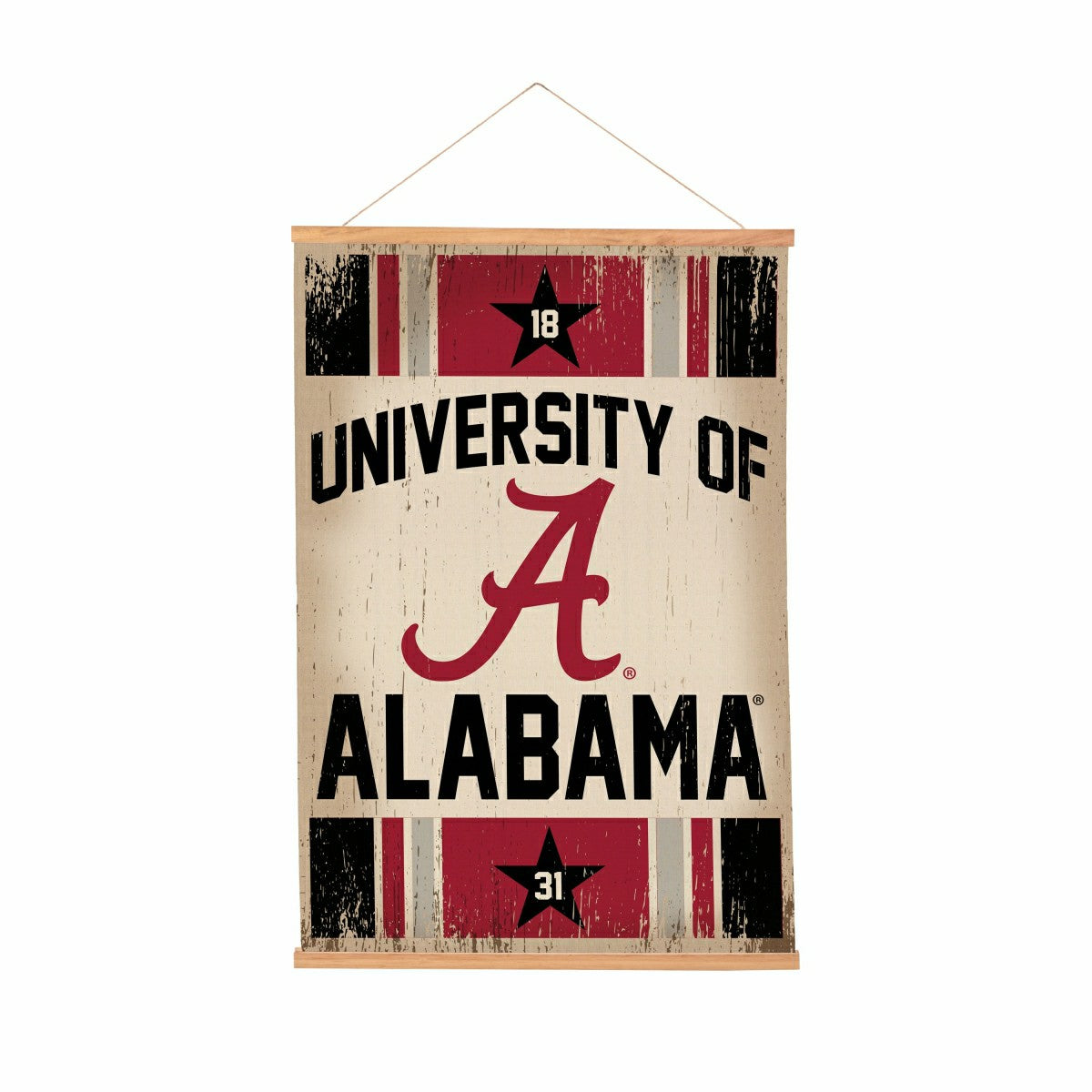 University of Alabama, Canvas Wall Tapestry, Medium, 36x24, Collegiate, Home