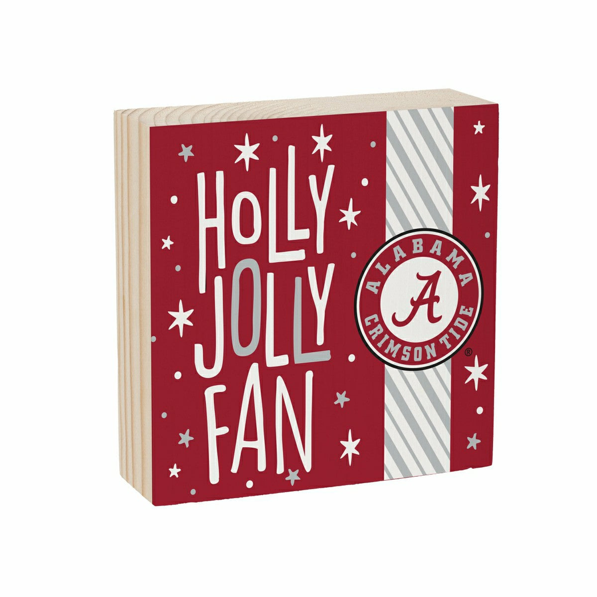 University of Alabama Block, Holiday, 6x6, Collegiate, Home