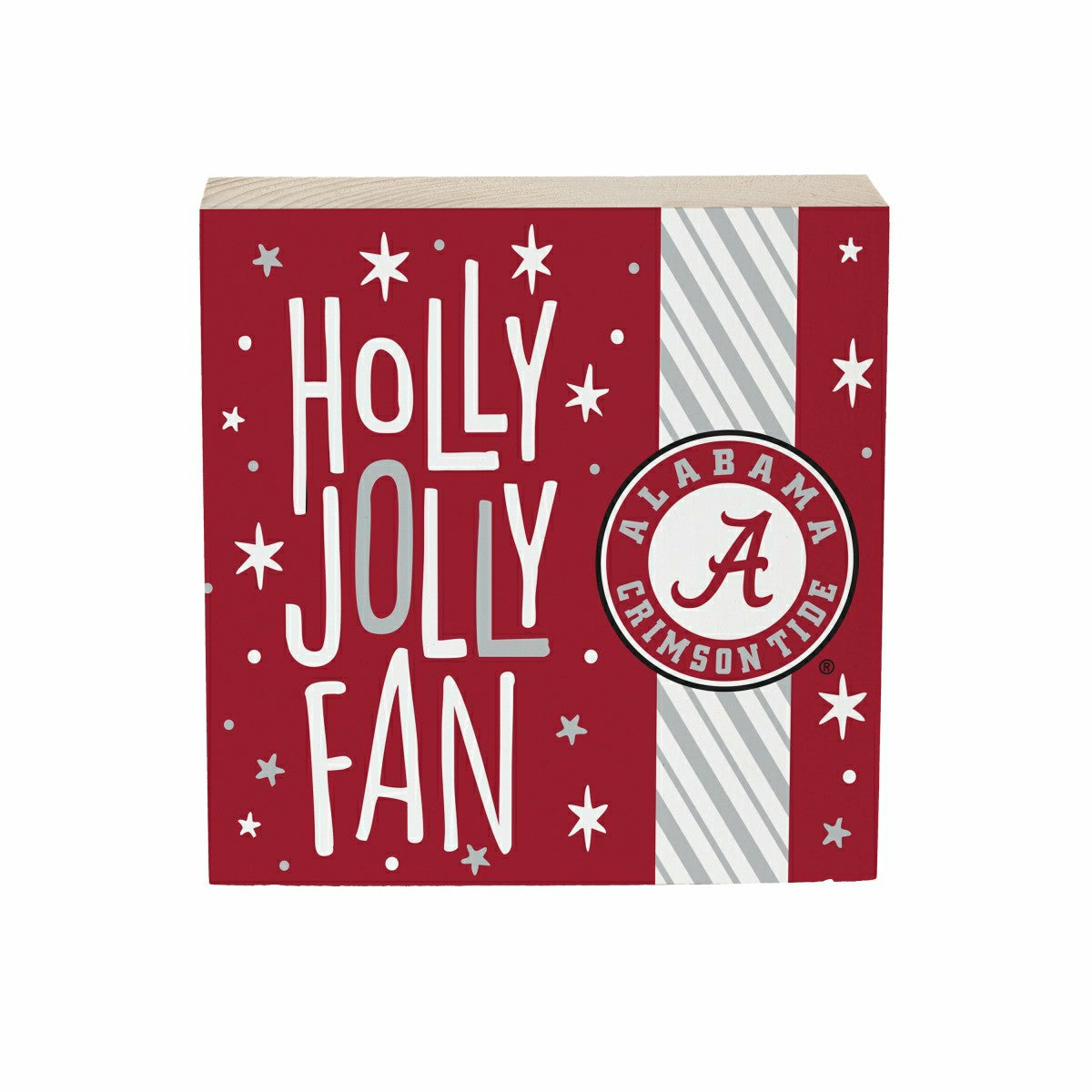 University of Alabama Block, Holiday, 6x6, Collegiate, Home
