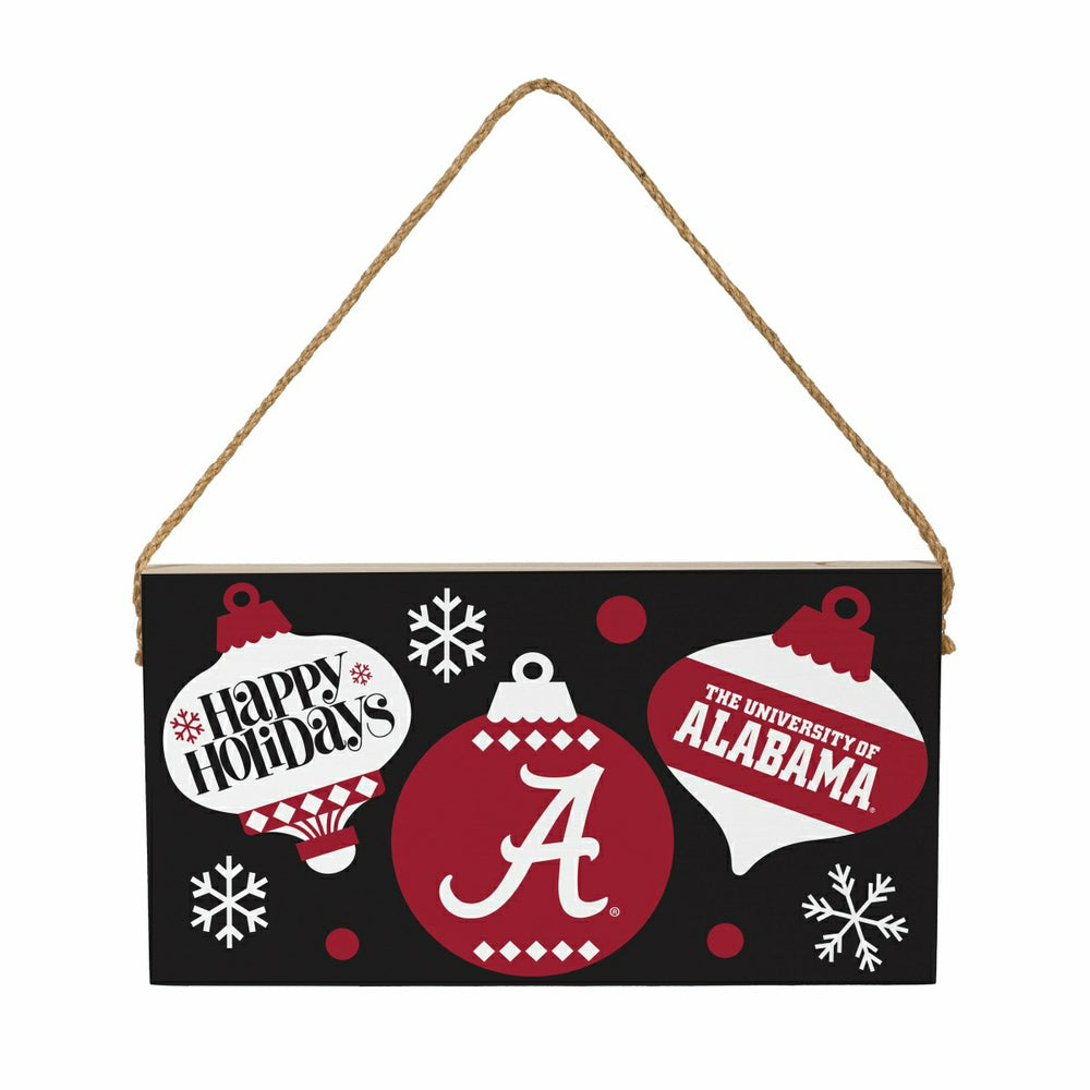 University of Alabama Holiday Wood Wall Sign, 6x11, Collegiate, Home
