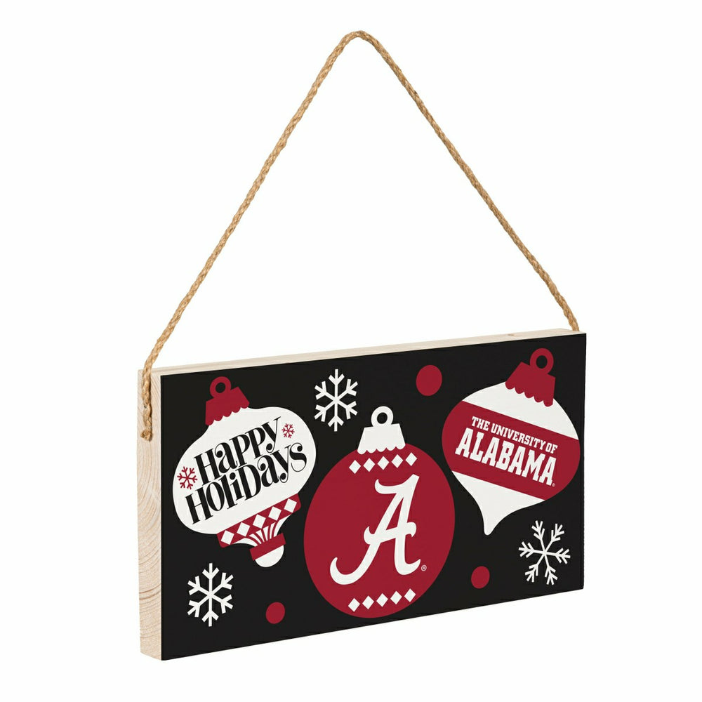 University of Alabama Holiday Wood Wall Sign, 6x11, Collegiate, Home