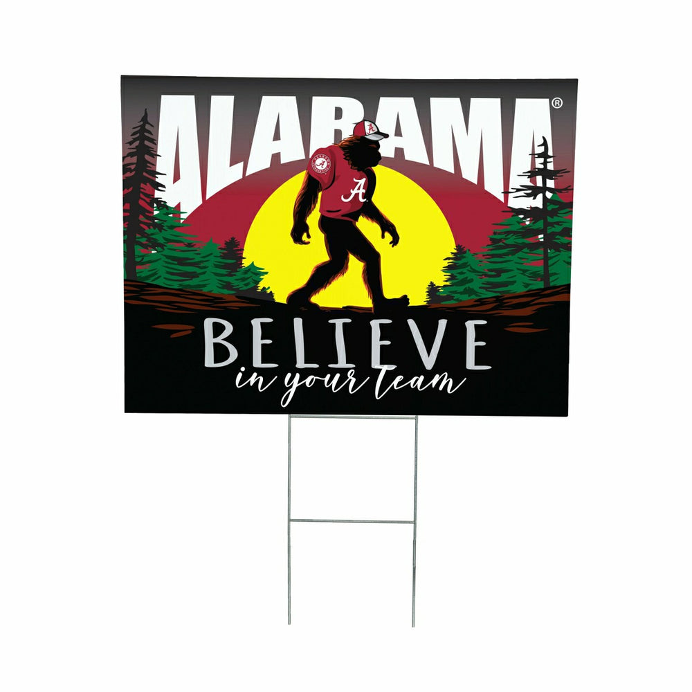 University of Alabama Yard Sign, Bigfoot, Collegiate, Home
