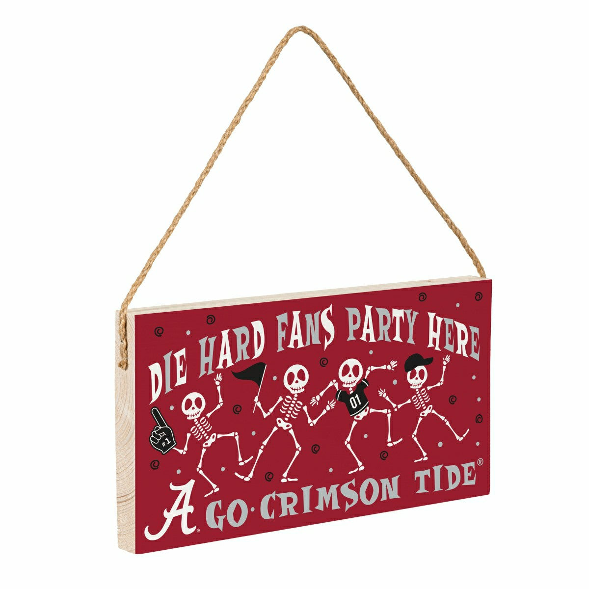 University of Alabama Halloween Wood Wall Sign, 6x11, Collegiate, Home