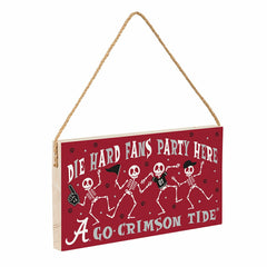 University of Alabama Halloween Wood Wall Sign, 6x11, Collegiate, Home