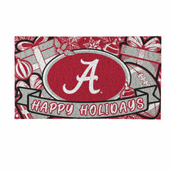 University of Alabama Holiday PVC Mat, 28"x16", Collegiate