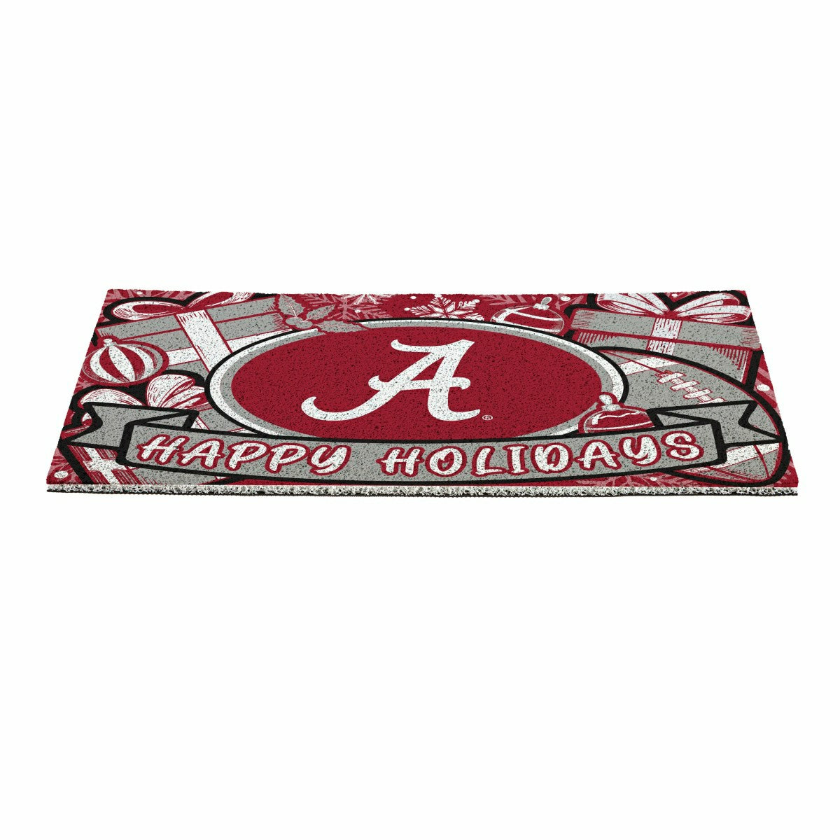 University of Alabama Holiday PVC Mat, 28"x16", Collegiate