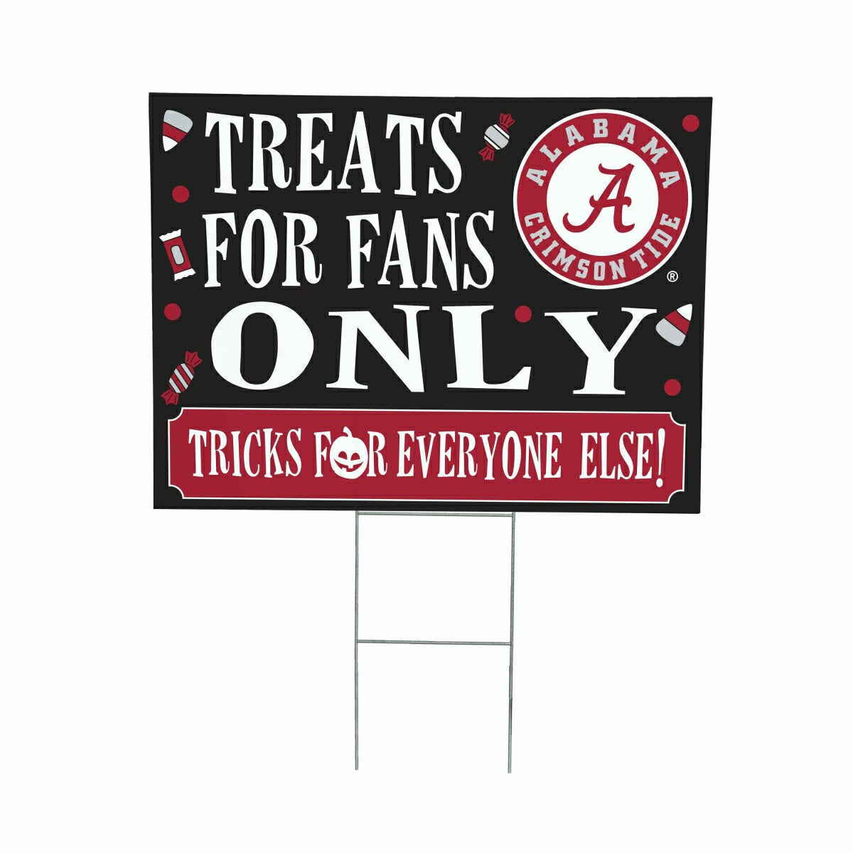 University of Alabama Yard Sign, Halloween Treats for Fans, Collegiate, Home