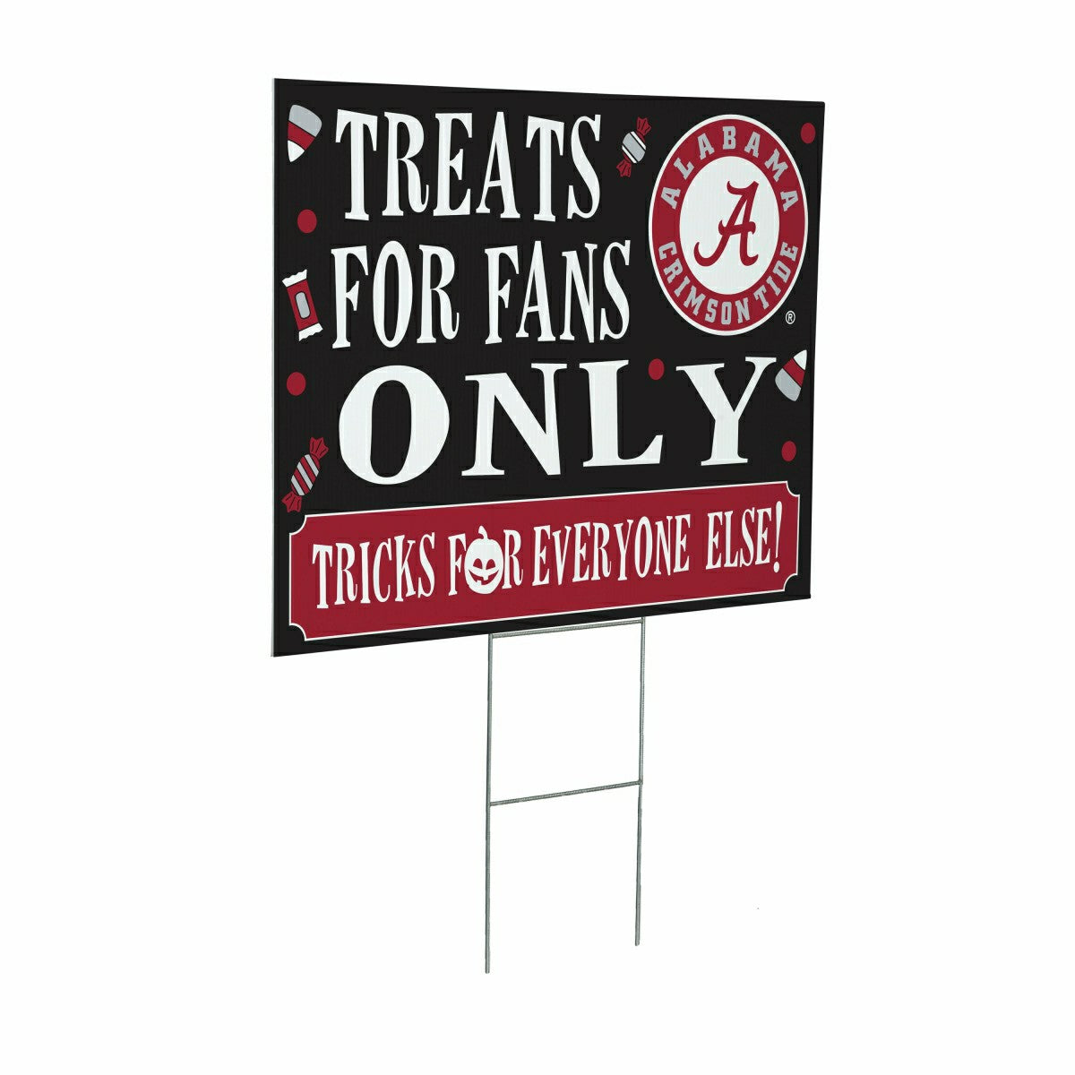 University of Alabama Yard Sign, Halloween Treats for Fans, Collegiate, Home