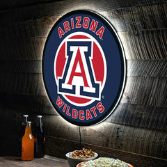 LED Wall Decor, Round, University of Arizona, Collegiate, Home