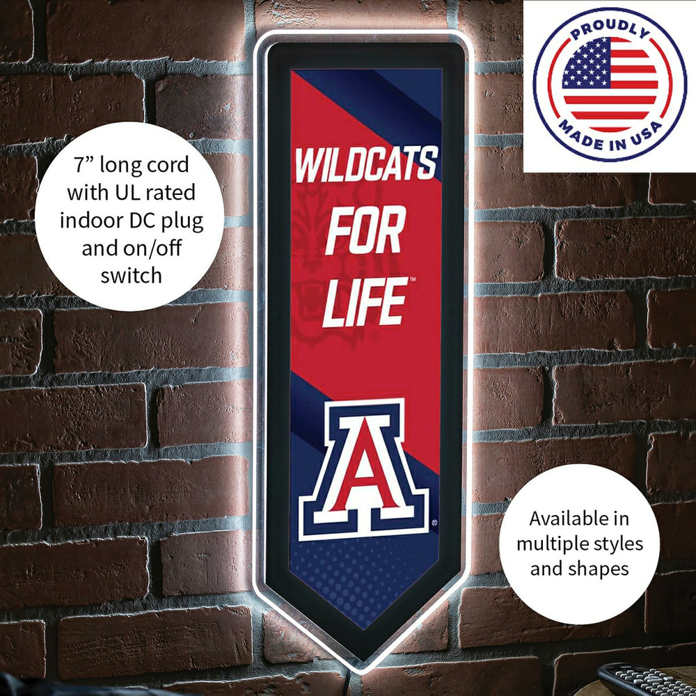 LED Wall Decor, Pennant, University of Arizona, Collegiate, Home