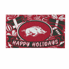 University of Arkansas Holiday PVC Mat, 28"x16", Collegiate