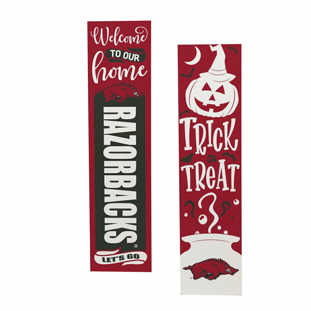 47" Double Sided Leaner, University of Arkansas, Halloween, Collegiate, Home