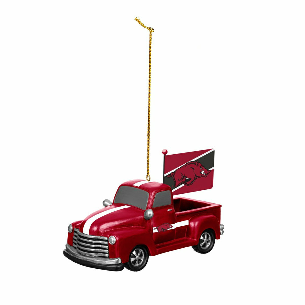 University of Arkansas Rally Truck Ornament, Set of 2, Collegiate, Home