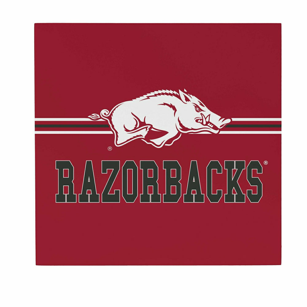 University of Arkansas Wood Wall Sign, 12x12, Collegiate, Home