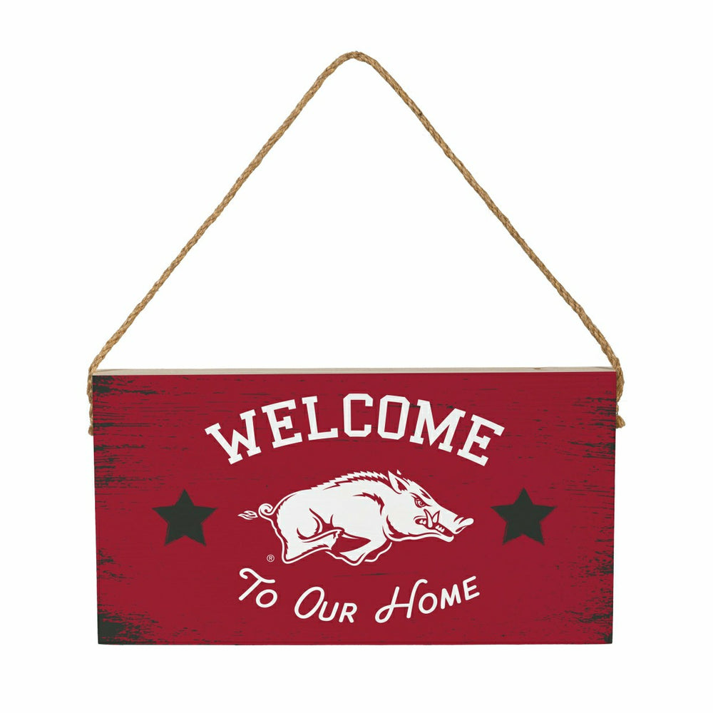 University of Arkansas Wood Wall Sign, 6x11, Collegiate, Home