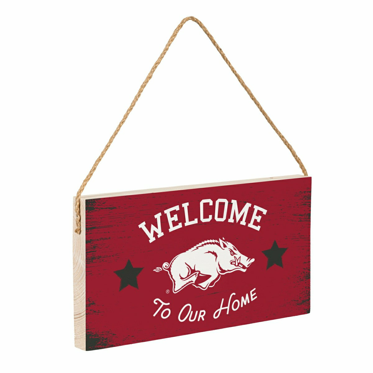 University of Arkansas Wood Wall Sign, 6x11, Collegiate, Home