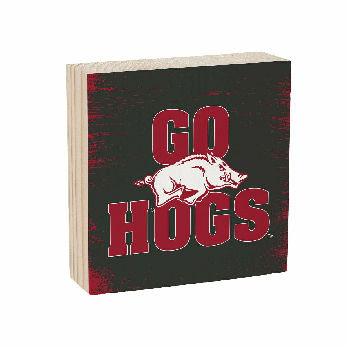 University of Arkansas Plock, Down Home Fans, 6x6, Collegiate, Home