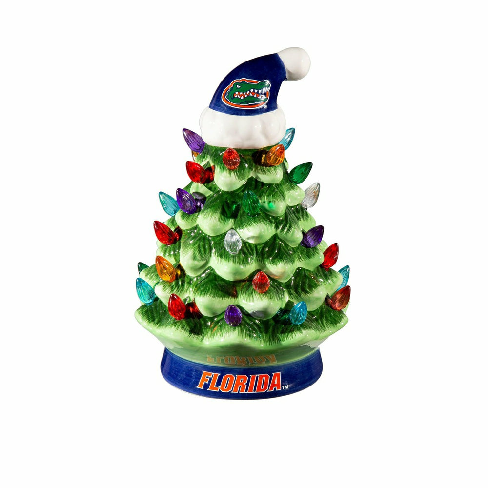 8" LED Ceramic Christmas Tree, University of Florida, Collegiate, Home