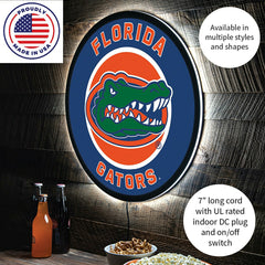 LED Wall Decor, Round, University of Florida, Collegiate, Home