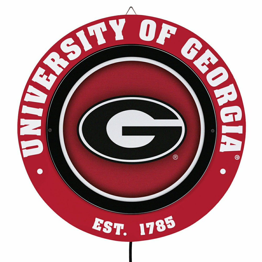 University of Georgia, Metal Lite, Round, Collegiate