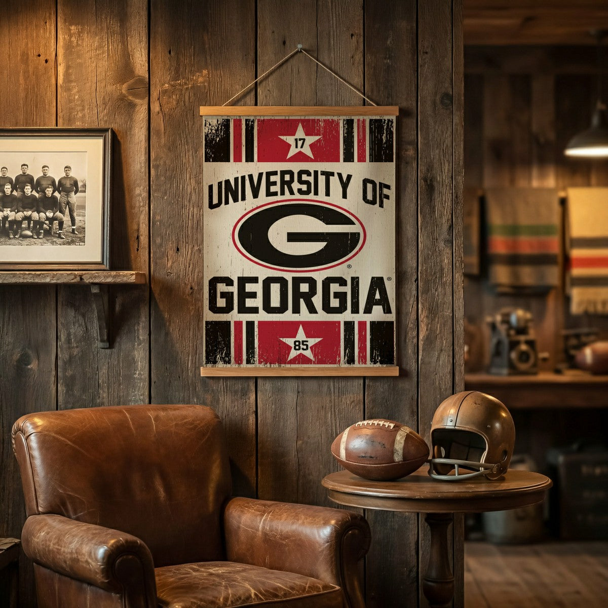 University of Georgia, Canvas Wall Tapestry, Medium, 36x24, Collegiate, Home