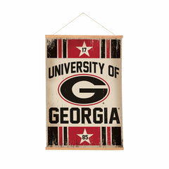 University of Georgia, Canvas Wall Tapestry, Medium, 36x24, Collegiate, Home