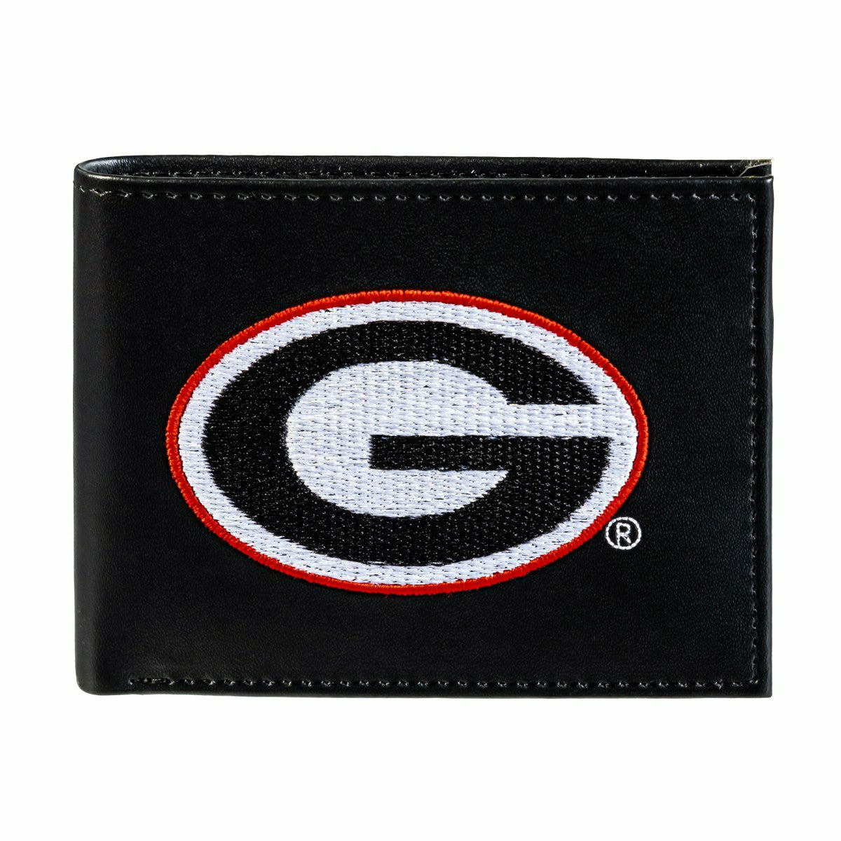 University of Georgia Black Bi-Fold Embroidered Wallet w/ RFID Blockin, Collegiate, Home