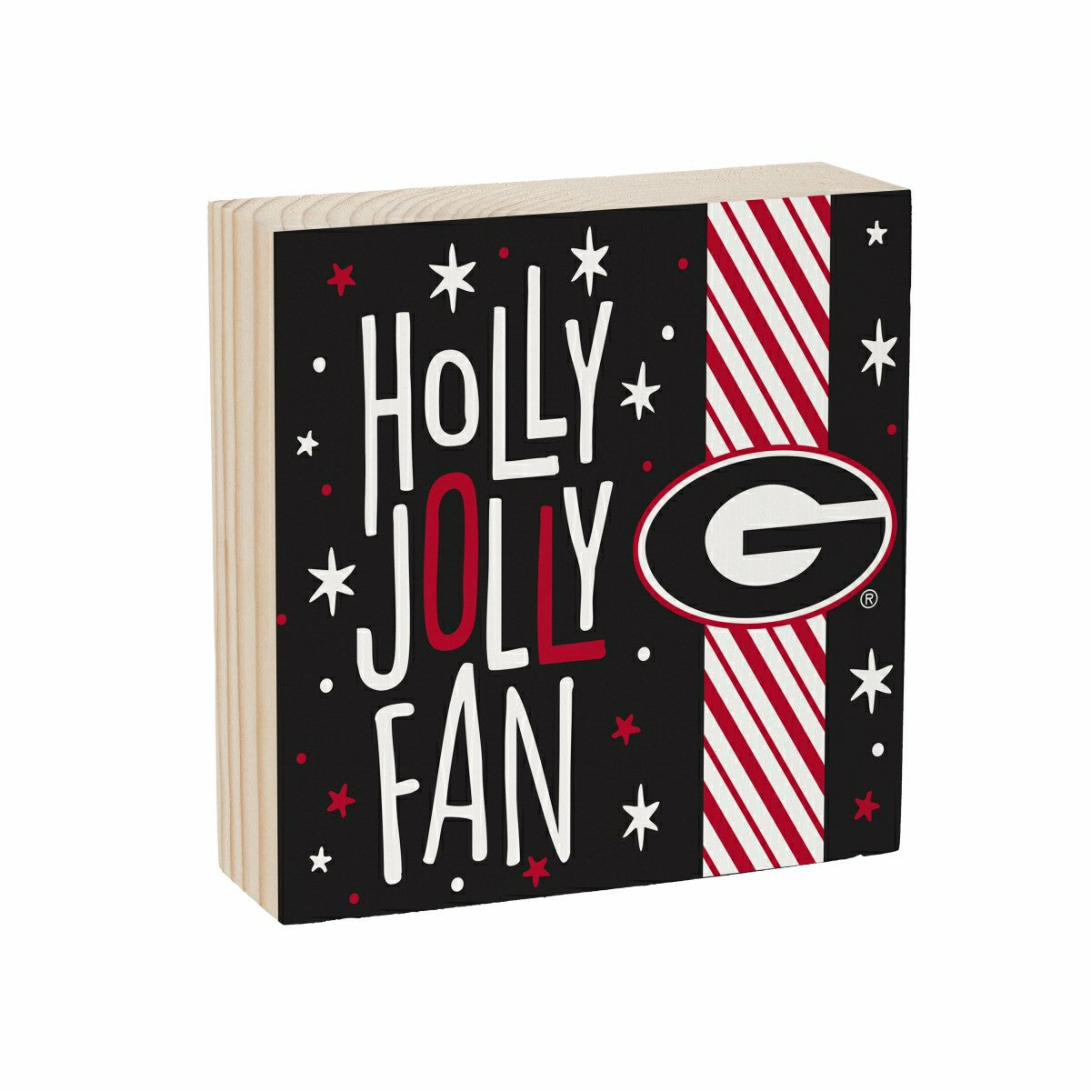 University of Georgia Block, Holiday, 6x6, Collegiate, Home