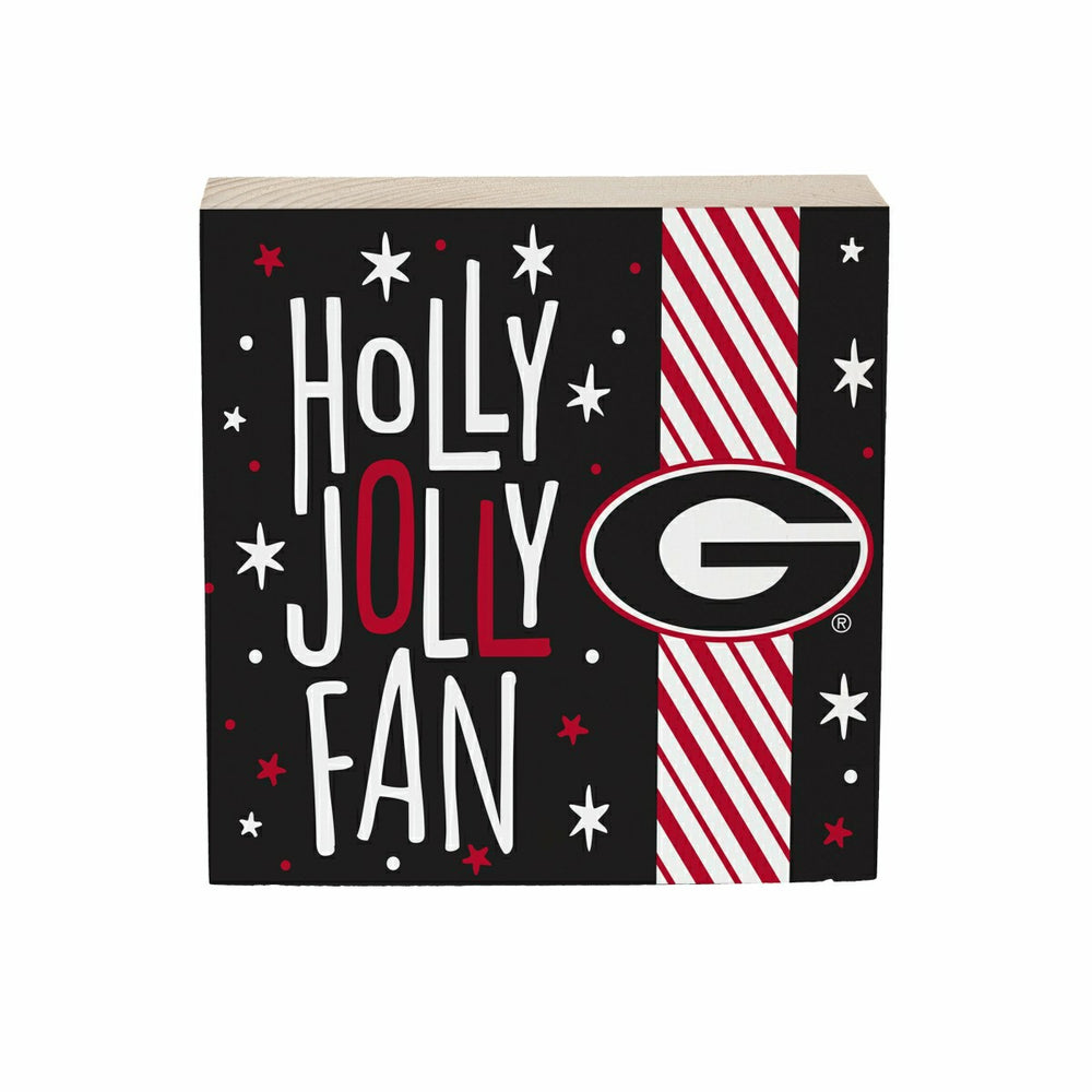 University of Georgia Block, Holiday, 6x6, Collegiate, Home