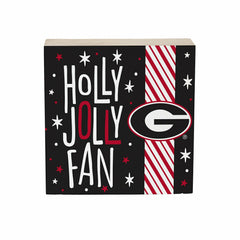 University of Georgia Block, Holiday, 6x6, Collegiate, Home