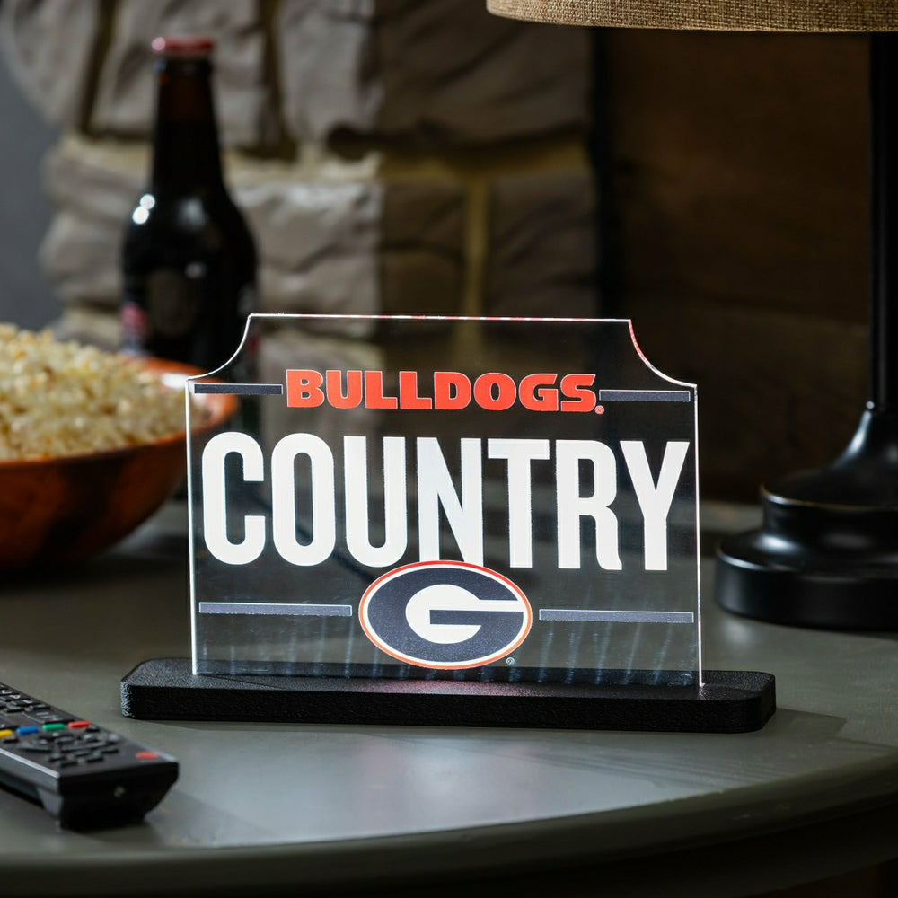 University of Georgia College Rectangle Desklite LED Decor, Collegiate, Home