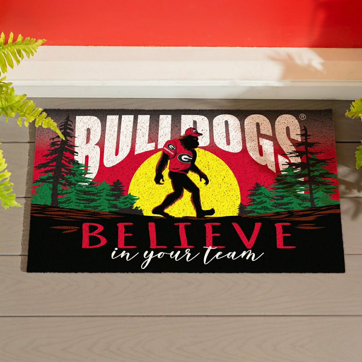 University of Georgia Bigfoot PVC Mat, 28"x16", Collegiate