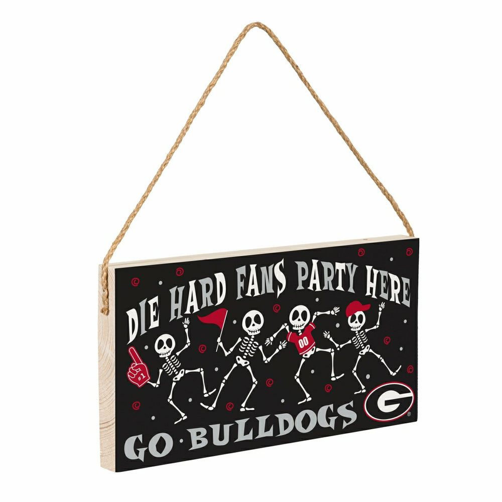 University of Georgia Halloween Wood Wall Sign, 6x11, Collegiate, Home
